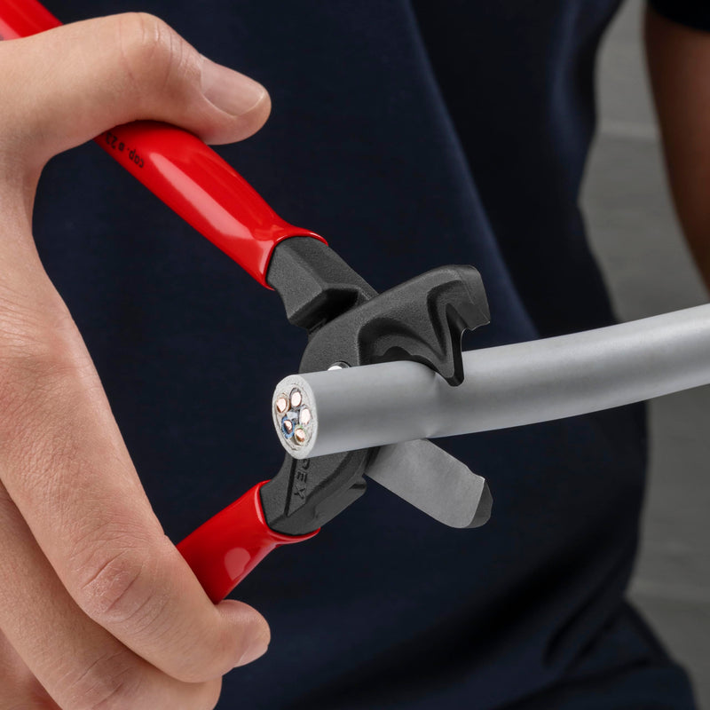 KNIPEX Tools 95 11 225 StepCut® XL Cable Shears, 9"