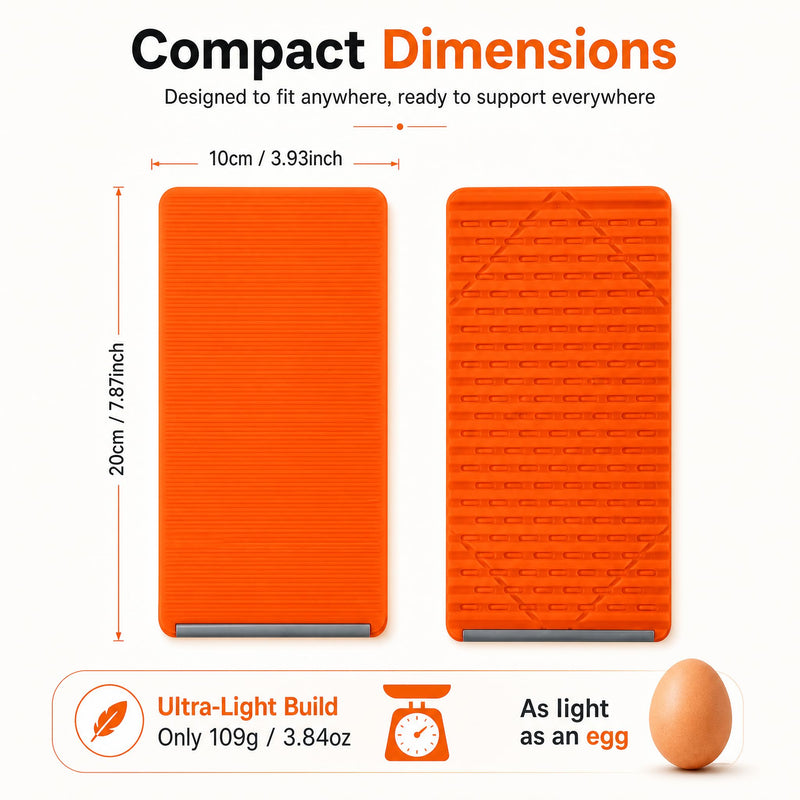 2PCS Flexible Silicone Phone Holder, Foldable Aluminum Phone Stand | Bendable Core Foldable Rollable Phone Holder - Flexible iPhone Stand for Long Travel Accessories - Plane Essentials (Orange) Orange