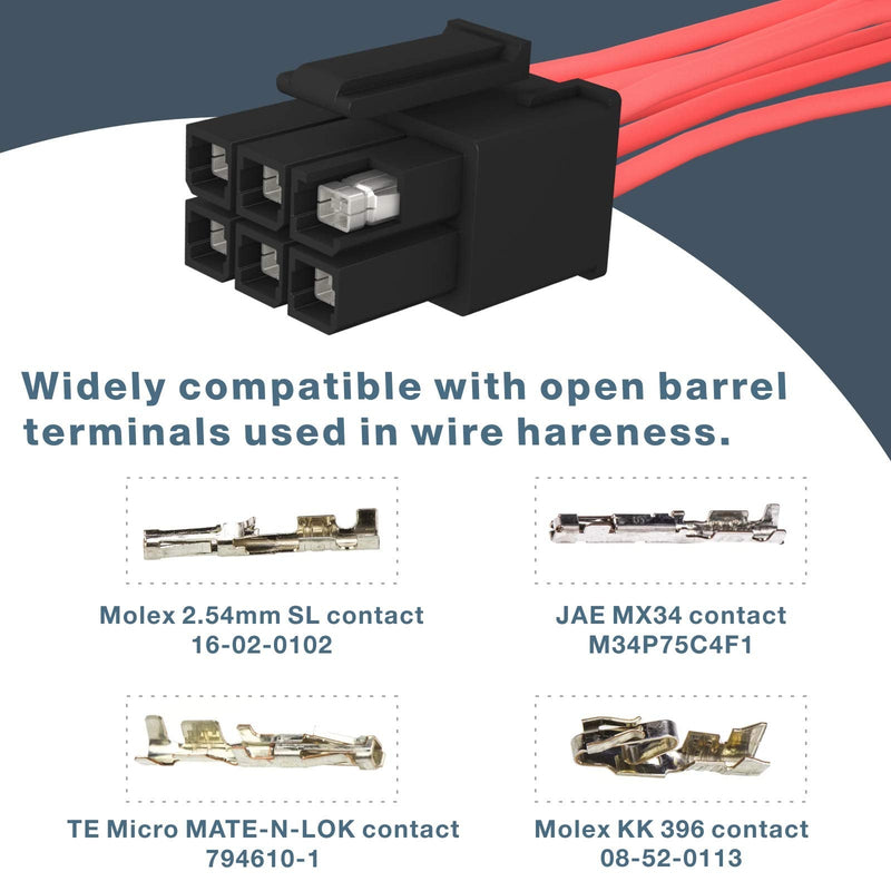SN-2549 0.08-1.0mm² 28-18AWG Ratecheting crimping tool w/ 1470pcs PH 2.0mm Connector Kit