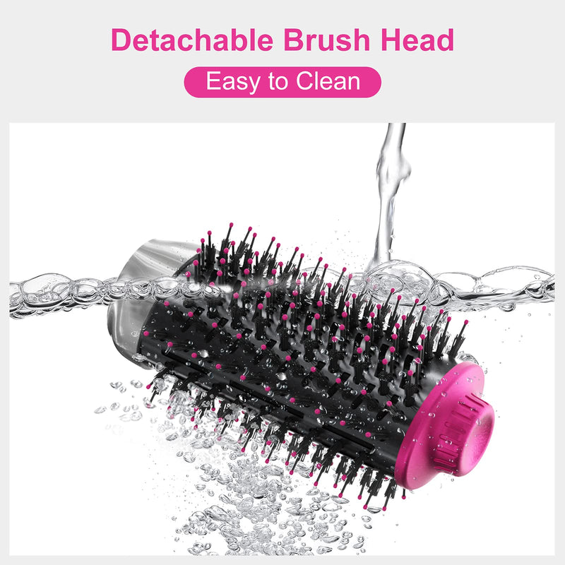 4-in-1 Hair Dryer Brush Set, Multi Air Styler with Diffuser and Hot Brush | Hairdryer, Hot Air Brush, Hair Diffuser and Hot Brush, Ionic Care, Frizz Control, Gray Gray - Standard