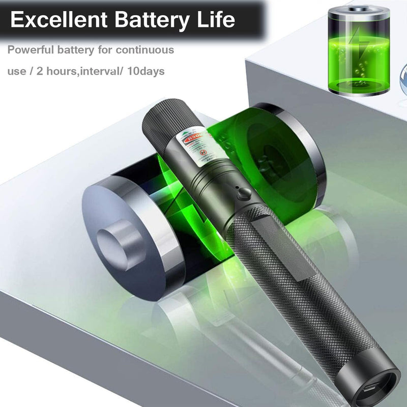 Laser Pointer High Power, Green Laser Pointer Indicator Light, USB Charge，Presentation, Interactive Toys for Indoor Dogs Cats