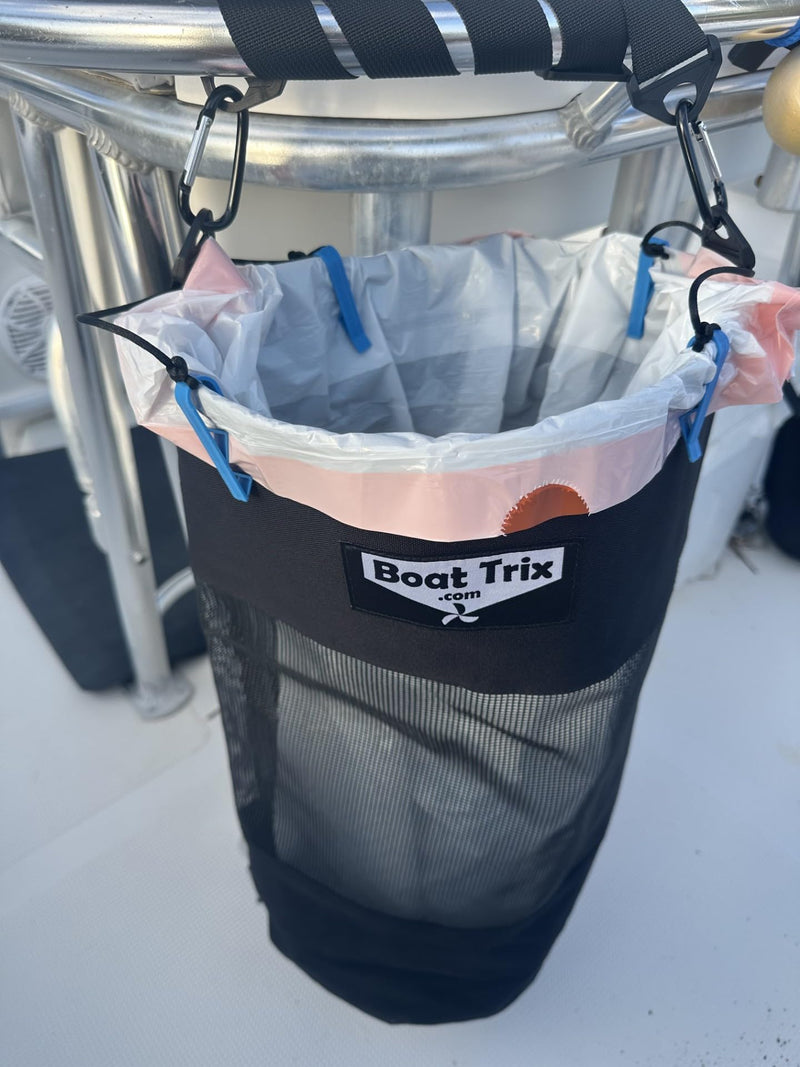 Boat Trash Bag - Large Versatile Hoop Mesh Garbage Bag designed for Use with/or without a bag liner TB04 1 Count (Pack of 1)