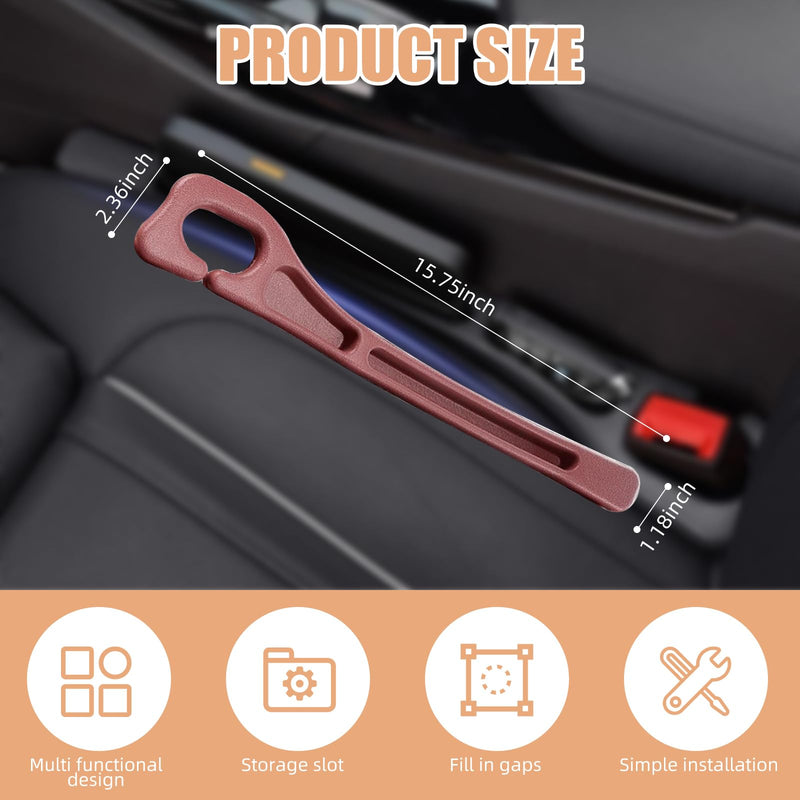 No Drop Seat Guard, Car Seat Gap Filler, Drop seat Gap fillers Between Seat and Console Stop Things from Dropping (Black) Black