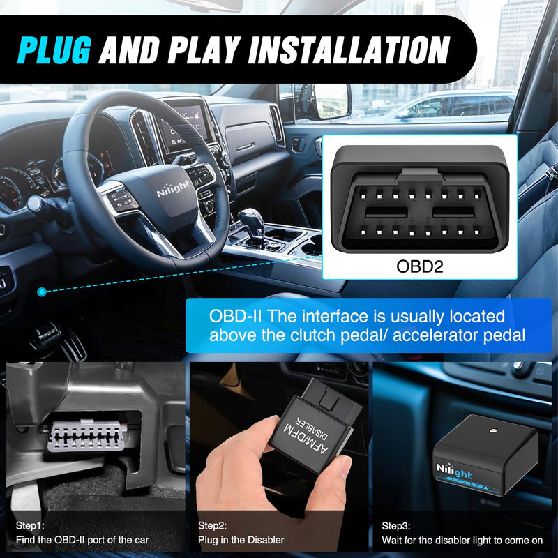 Nilight AFM Disabler Active Fuel Management Delete AFM/DFM Disabler for 5.3 Silverado Chevy 2010-2018 GMC Sierra Yukon Tahoe Avalanche Cadillac Escalade V6 & V8 Engine 3.6L 5.3L 6.0L 6.2L Vehicle Blue