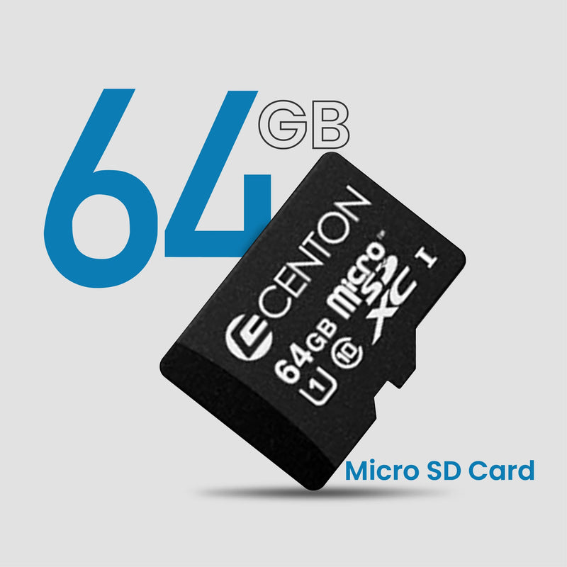 Centon Electronics Micro SD Card, UHS-I / A1 / V10 / U1 / Class 10 Flash Memory Card for Phones, Tablets, Cameras, and More, 64GB, 3 Pack Bulk