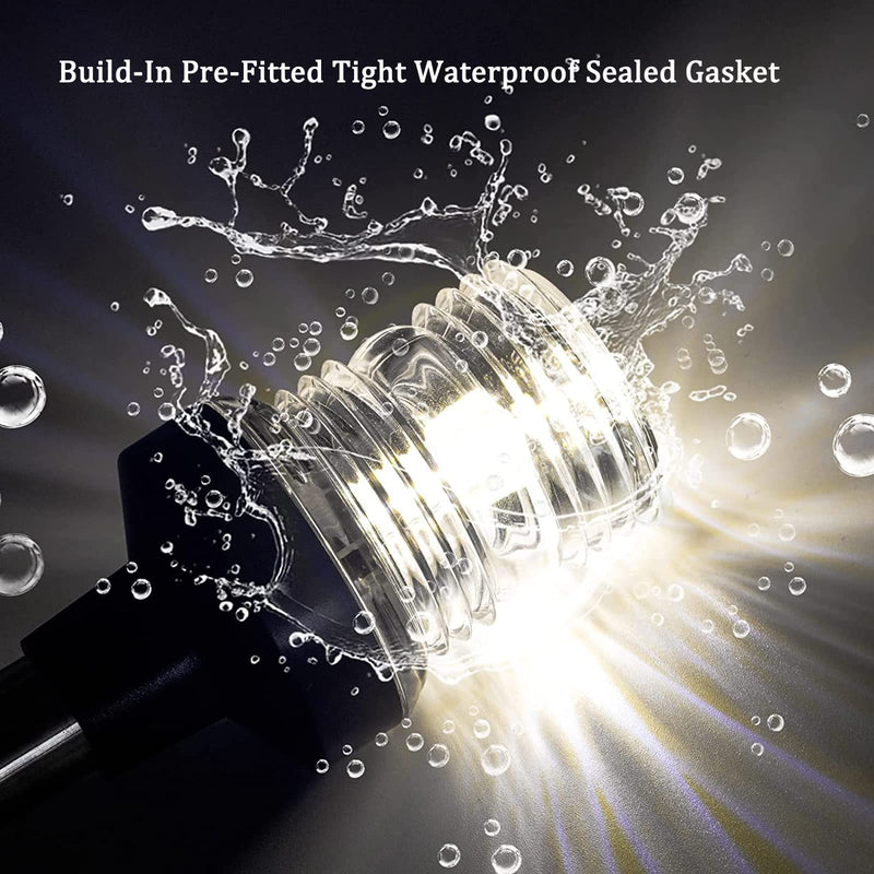 Anchor Light Boat Bimini Light Stern Light Marine Navigation Lights USCG 3 NM All Round White LED Fold Down 10-24 Volt 16 Inches for Pontoon