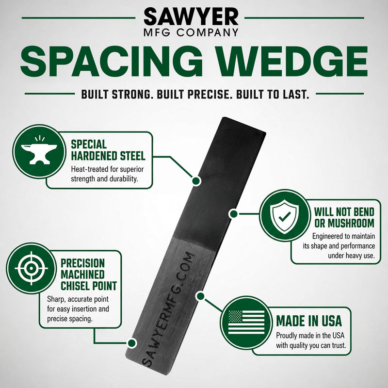 Sawyer Mfg Company 4" Welding Wedge – Precision Steel for Pipe Fitting and Metalwork for Accurate Gap Adjustment, Ideal for Pipefitters, TIG, Ironworkers, Gutter Installation and Metal Spacers – Large