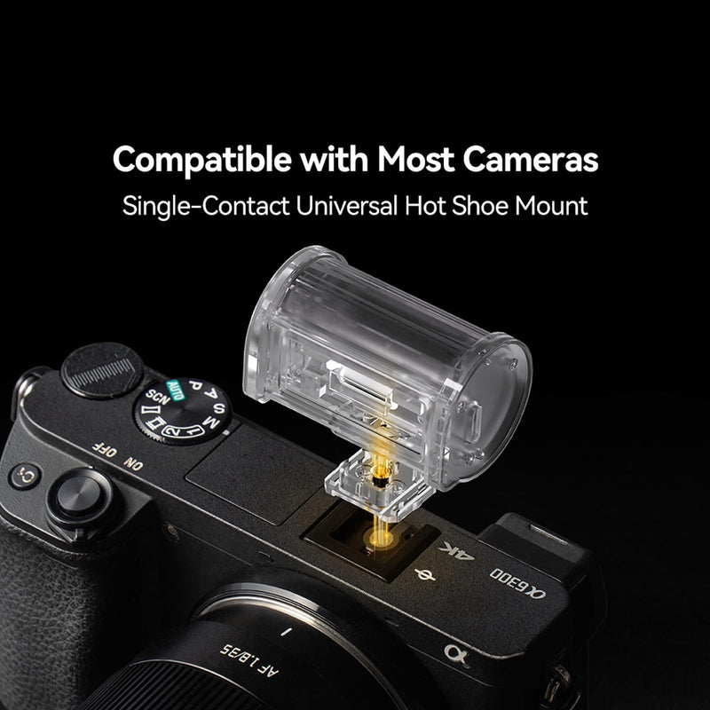 TTARTISAN M01 Mini Speedlite Camera Flash, GN12, 5600K ±200K, Built-in Battery, 4 Power Levels, Hot Shoe Fill Light for Canon, Fuji, Sony, Nikon, Leica, Pentax, Olympus