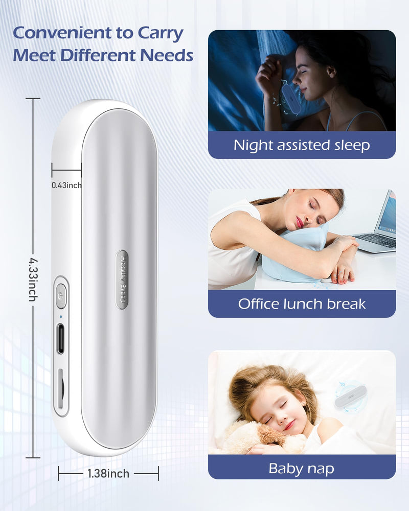 Under Pillow Bluetooth Speaker for Sleep | Bone Conduction, Comfortable, White Noise, 20-Hour Battery Life