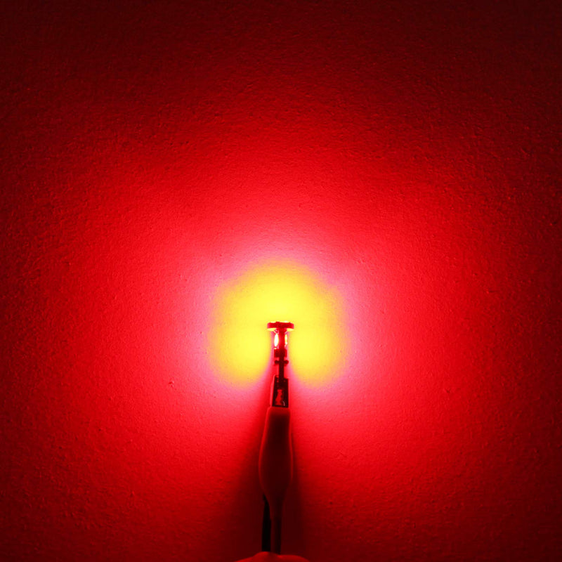 PHINLION 194 LED Red Bulbs Super Bright Wedge 168 2825 175 T10 15-SMD 4014 Chipsets LED Replacement Lamps for Car Interior Dome Map Reading Courtesy Side Marker Tail Parking Lights
