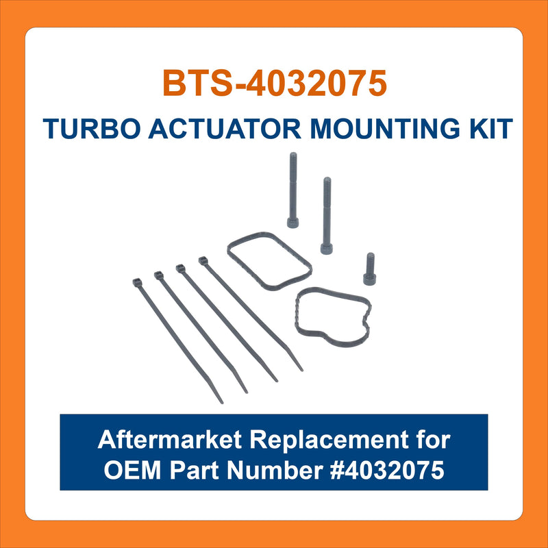 BTS-4032075 Turbo Actuator Mounting Kit, Compatible with Cummins B6.7L HE351VE & HE300VG Turbo, Aftermarket Replacement for OEM 4045389 4045390 4031417 4041397 4041398