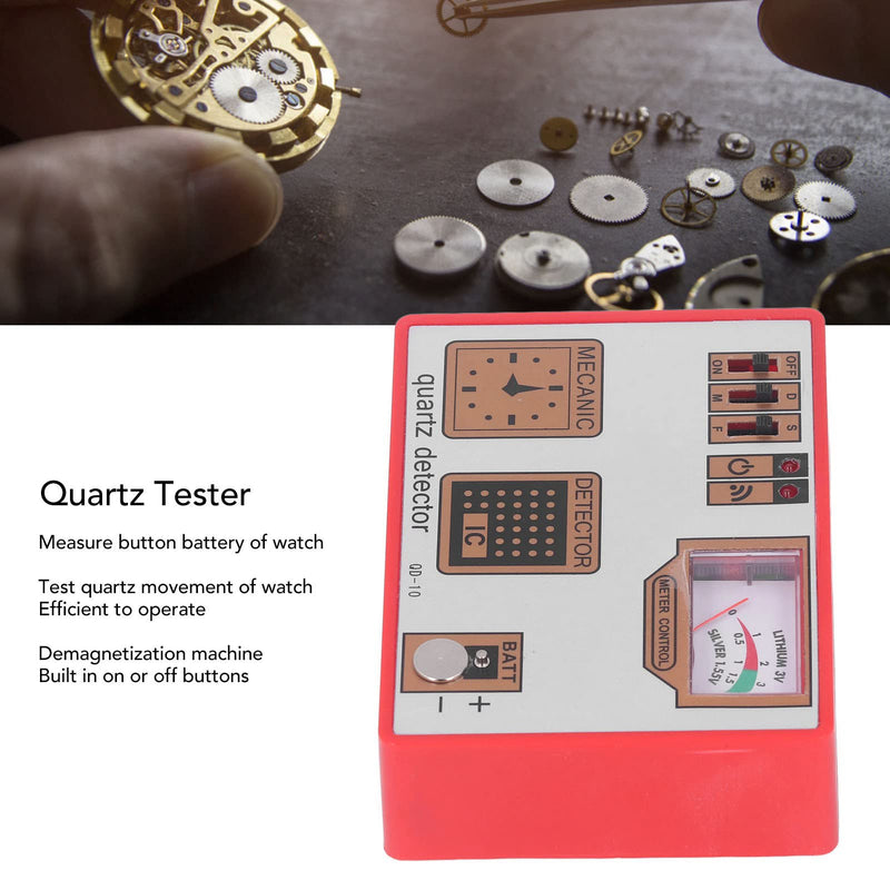 Quartz Tester, Timegrapher Watch Battery Demagnetizer Tester, Demagnetization Measure Machine Repairing Tool
