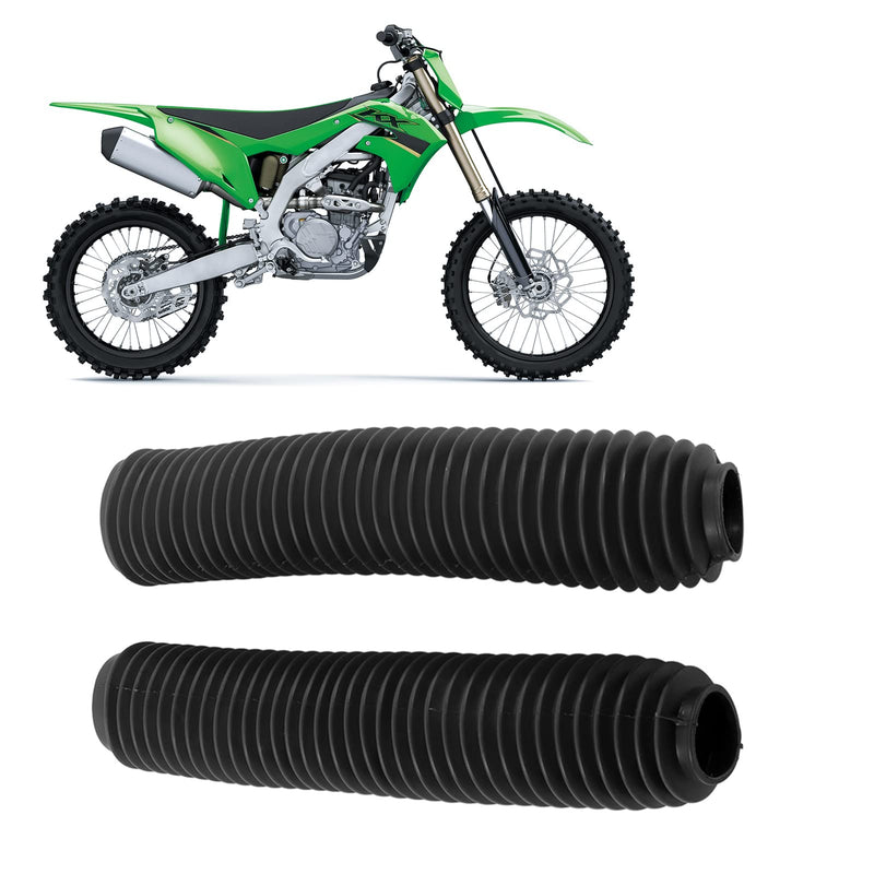 Aramox Shock Absorber Boots, Pair Motorcycle Front Fork Shock Boots Dust Cover Replacement for SUZUKI RM125 DR250 DRZ400 400 (Black) Black