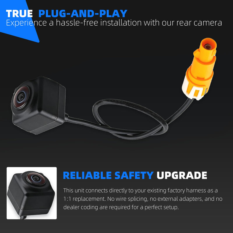 84543080 Backup Camera Compatible with Chevy Malibu 2023 2024 1.5L 4Cyl, Rear Camera Reverse Parking Assist Installation Monitor Systems Replaces# 42861580 Only Camera