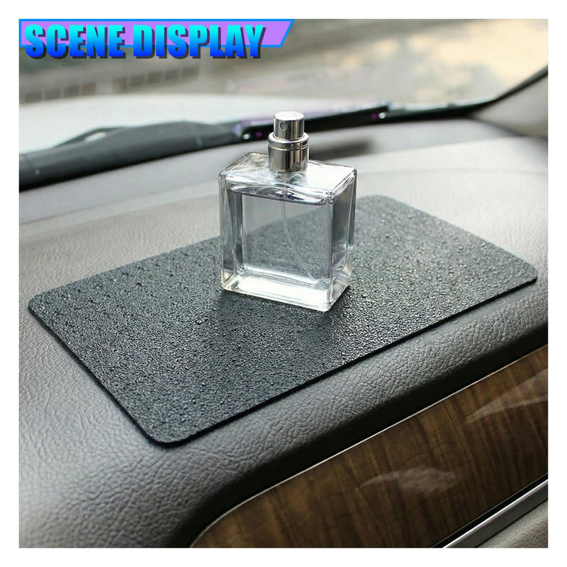 Car Dashboard Anti-Slip Mat, 10.6"×5.9" Car Dash Sticky Strong Gripping Pad, Multifunctional Auto Interior Organization Accessories for Cell Phones, Keys, Coins (CarTexture) CarTexture