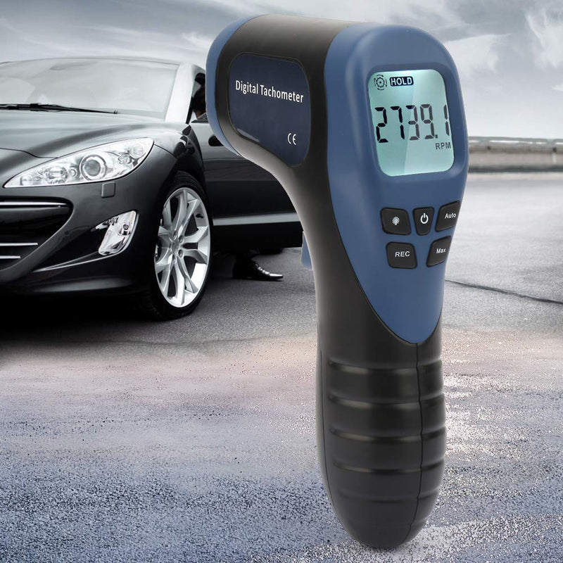 Digital Tachometer TL900 Automotive Non-Contact RPM Speed Meter Tach Gauge Tester, 2.5-99999RPM (Battery Not Included)