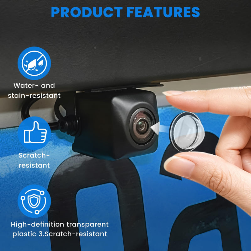2 PCS Car Camera Lens Protector, Car Camera Cover, Car Lens Guard with 360° All-Round Protection for Most Vehicle Cameras