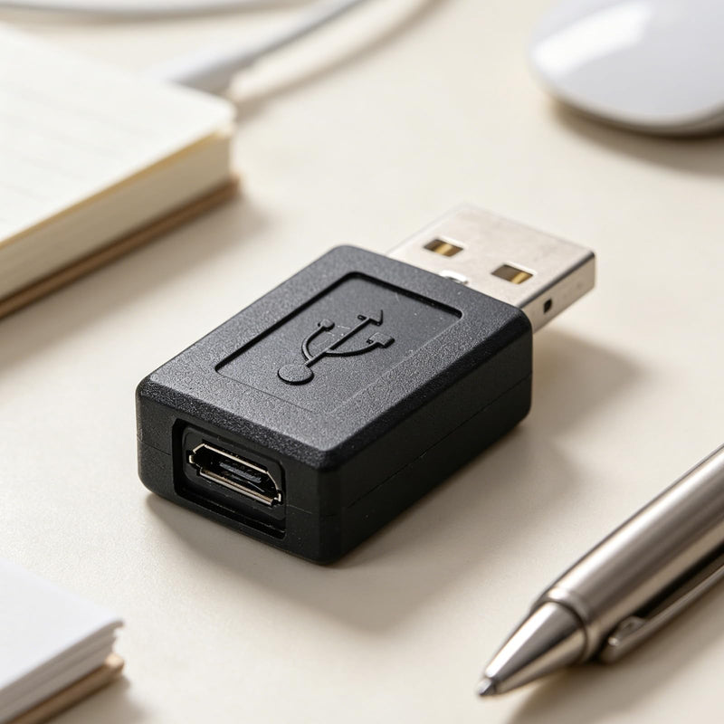 3 Pcs Micro USB to USB Adapter USB-2.0 A Male to USB-Micro Female Adapter Converter Micro USB-Extension Cable for Smartphones Laptop