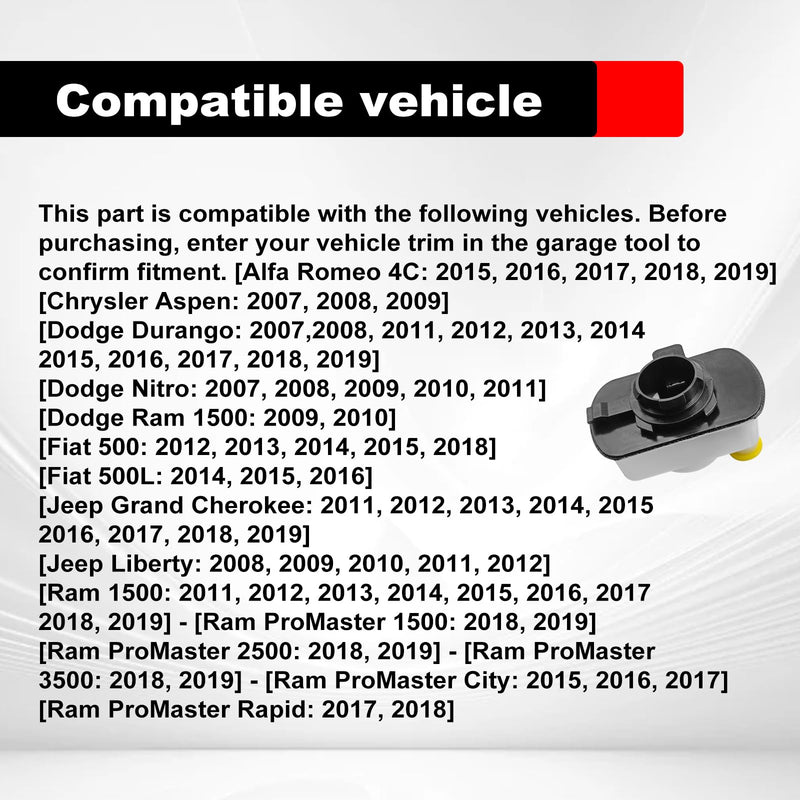 310-219 Fuel Evaporative Emissions Leak Detection Pump, Compatible with 2007-2019 Dodge Nitro Durango Ram 1500 ProMaster Chrysler Aspen Fiat 500/500L Jeep Grand Cherokee Liberty