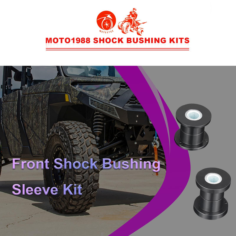 Front Shock Absorber Bushings Sleeve Kit 8Pcs For Polaris Ranger 500 570 700 800 900 1000 Diesel Brutus HD PRO XD