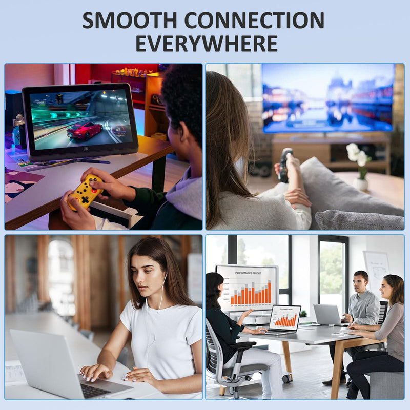 Wodgreat 1300Mbps USB WiFi Adapter for PC-Tiny Size Wireless Network Adapter for Desktop with Dual Band 2.4GHz, 5GHz, MU-MIMO, WiFi Dongle Supports Win11/10/8.1/8/7/XP, Mac OS 10.9-10.15