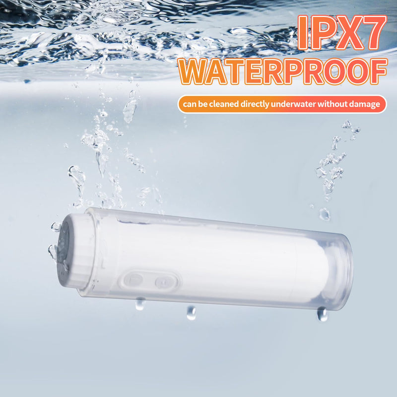 Rechargeable Portable Bidet with Bottle Adapter, IPX7 Waterproof Electric Bidet Sprayer, for Personal Hygiene Cleaning, Soothing Postnatal Care, Perineal & Hemorrhoid Treatment (White)