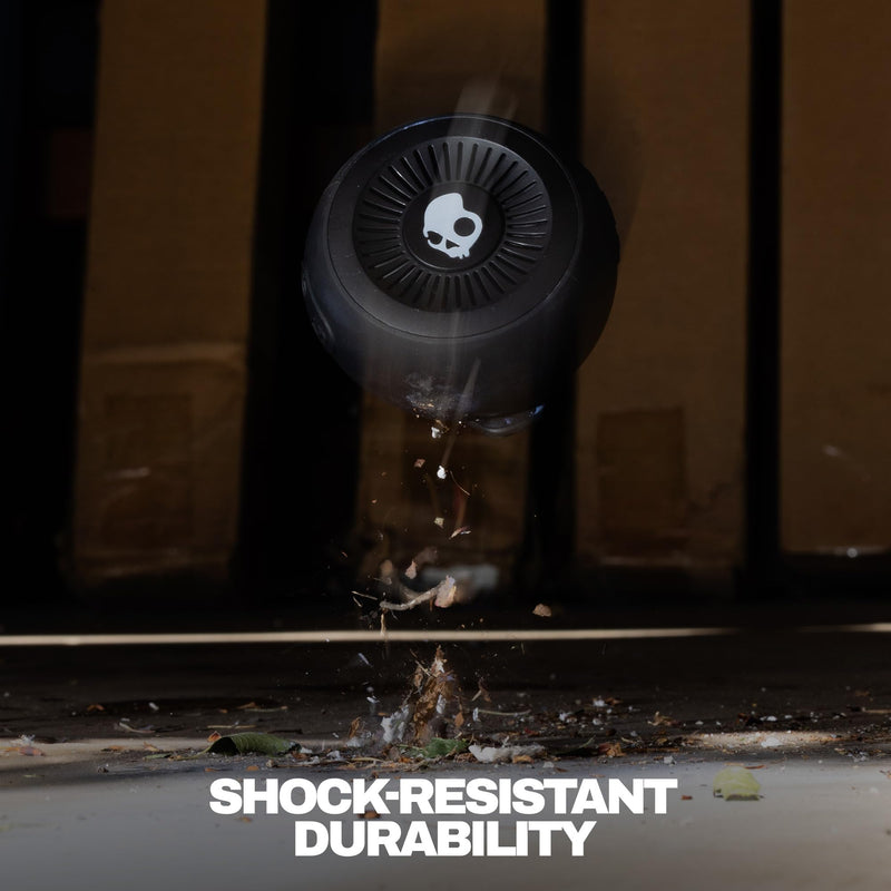 Skullcandy Session 360 Portable Lightweight Bluetooth Speaker - True Black | Waterproof, Dustproof, 20 Hours of Playtime, Built for Home, Outdoors, Party, Travel, Big Sound, iPhone Android Compatible