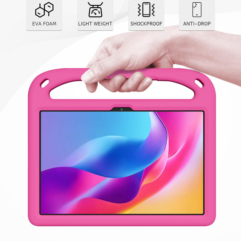 ATOOZ Kids Case for TCL TAB 10 Gen 4 10.1 inch 2026 (Rose) | Shockproof Cover, EVA Foam, Built-in Handle Stand, Easy Carrying, Hands-Free Viewing Rose
