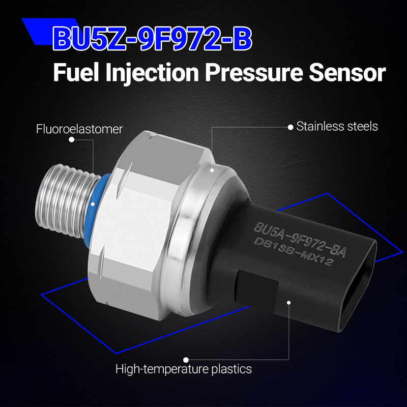 BU5Z-9F972-B Fuel Injection Pressure Sensor for Ford Mustang Explorer Focus Taurus Lincoln MKZ Navigator Replace# CM-5250 BU5Z-9F972-B BU5A-9F972-CA