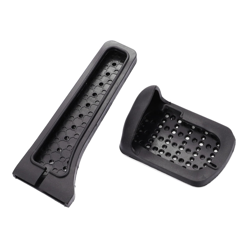 X AUTOHAUX 2pcs Gas and Brake Pedals Pads Cover Anti-Slip for Mercedes-Benz C E S GLC GLE GLK SLK CLS SL Class GLS Stainless Steel Car Pedals Accessories No Drill