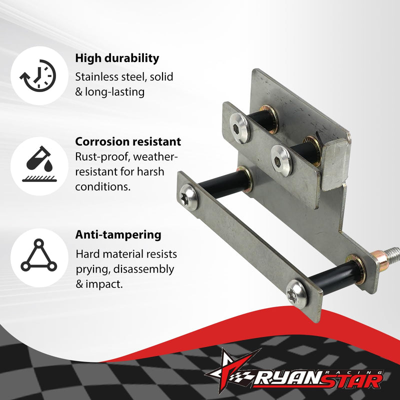 RYANSTAR RACING Radar Sensor Anti-Theft Shield Compatible with Honda Accord | Compatible with 2023-2026 Honda Accord CR-V Pilot, stainless steel radar guard cover protection.
