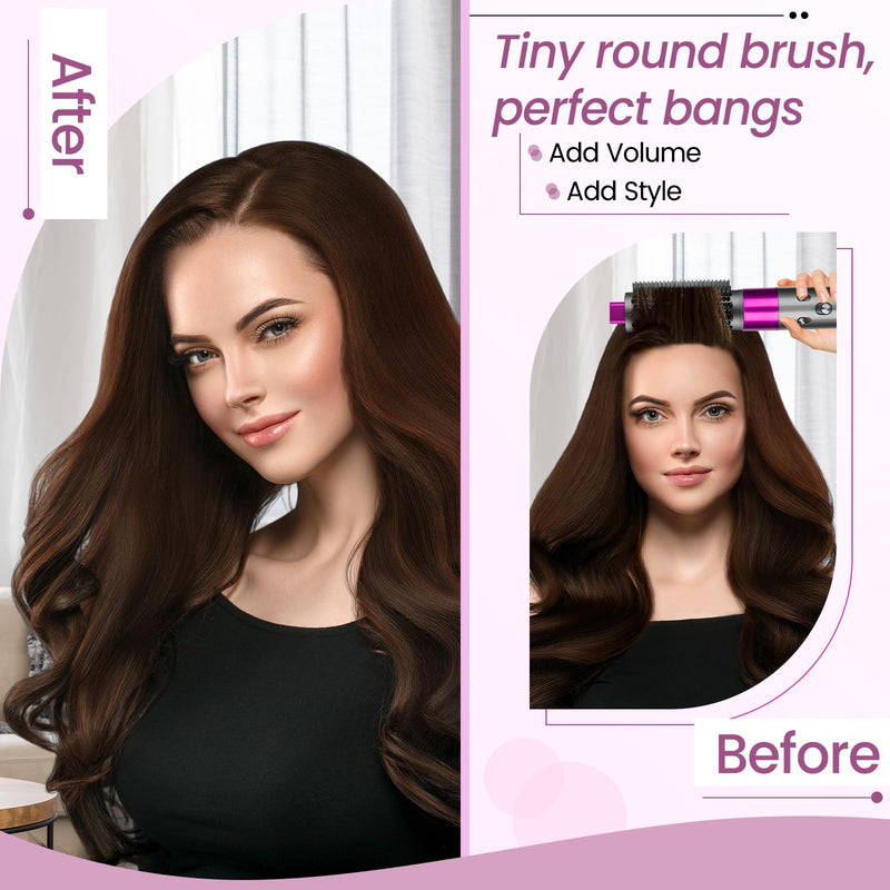 Upgraded Large Round Volumizing Brush Attachment and Upgraded Round Volumizing Brush Attachment Compatible with Dyson Airwrap HS01 HS02 HS05 HS08