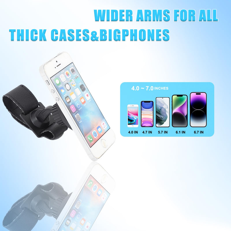 Car Phone Holder for Corvette C8 2026+ Aluminum Center Console 360 Rotatable Handle Fixed Mobile Phone Mount Holder for Car Fit for iPhone Android Smartphones (F) F