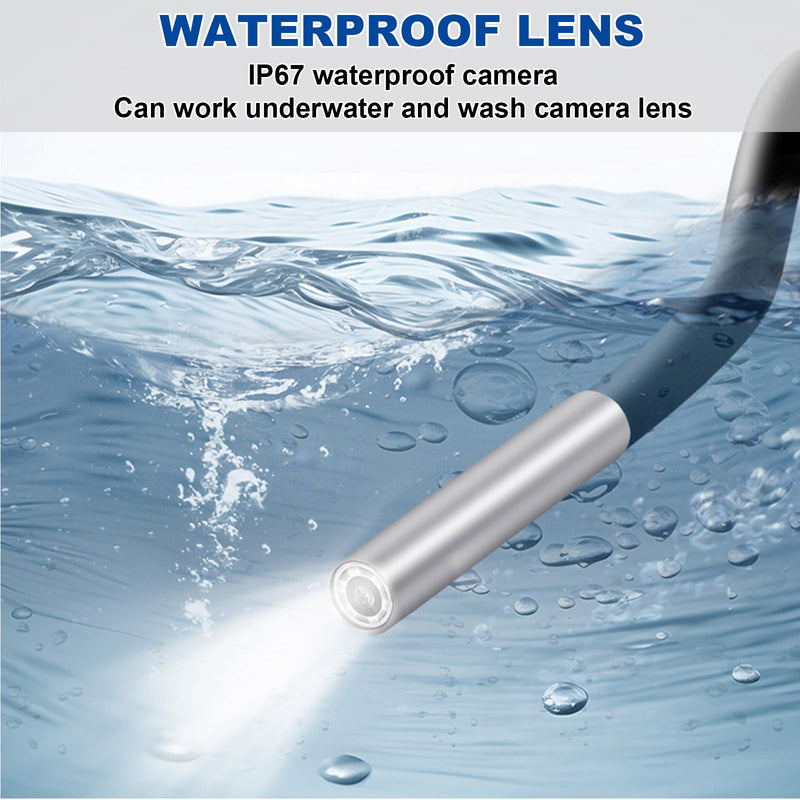 3.9mm Small Hole Borescope, Aperture Endoscope Camera - Suitable for. 20 Caliber and Larger Pipes, Gun Barrel Inspection Tool, Suitable for Android and iOS Smartphones iPhone, iPad, Samsung