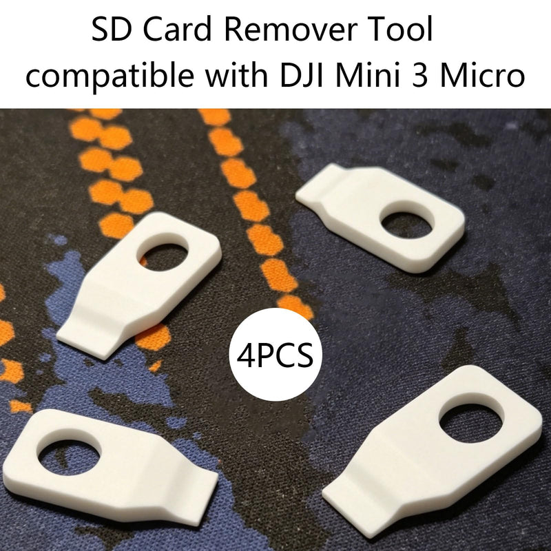 4pcs Micro SD Card Eject Removal Tool Compatible with DJI Mini 3 Drone, Slim Card Take Out Helper Tool for Tiny Card Slot, Quick TF Memory Card Remover Assist Accessory for Tiny Card Slot