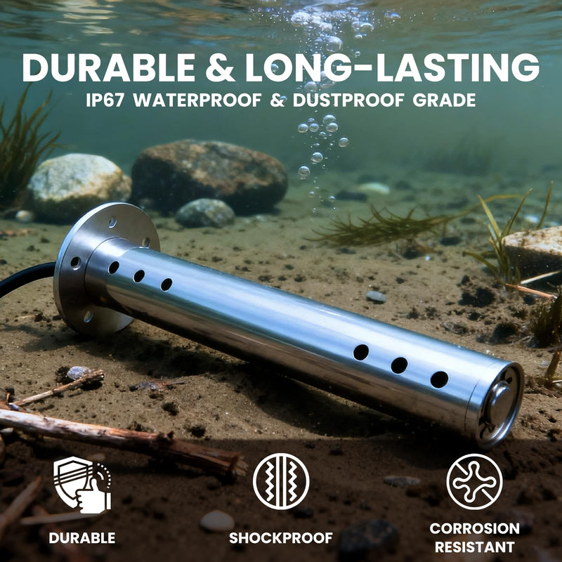 Sewage Level Sensor，Marine Holding Tank Level Sensor, Stainless Steel Fuel Water Level Sending Unit for RVs, Marine Holding Tanks, Boats, Vehicles，Generators (240-33 ohms Sender, 6"(150mm)) 6"(150mm) 240-33 ohms Sender