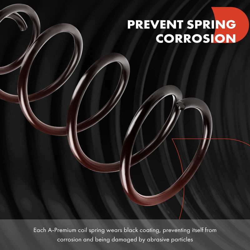 A-Premium 2PCS Rear Suspension Coil Spring Set Compatible with Jeep Grand Cherokee 1999 2000 2001 2002 2003 2004, 4WD, RWD, Replace# 80871
