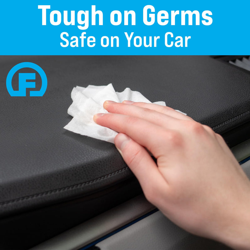 Fortress Car Interior Wipes (25 ct, Pack of 3) for Car Interior Cleaning, Dashboard, Seats, Detailing, and Steering Wheel [Travel Size] Skin-Safe Car Interior Cleaner Supplies No Microfiber Cloth