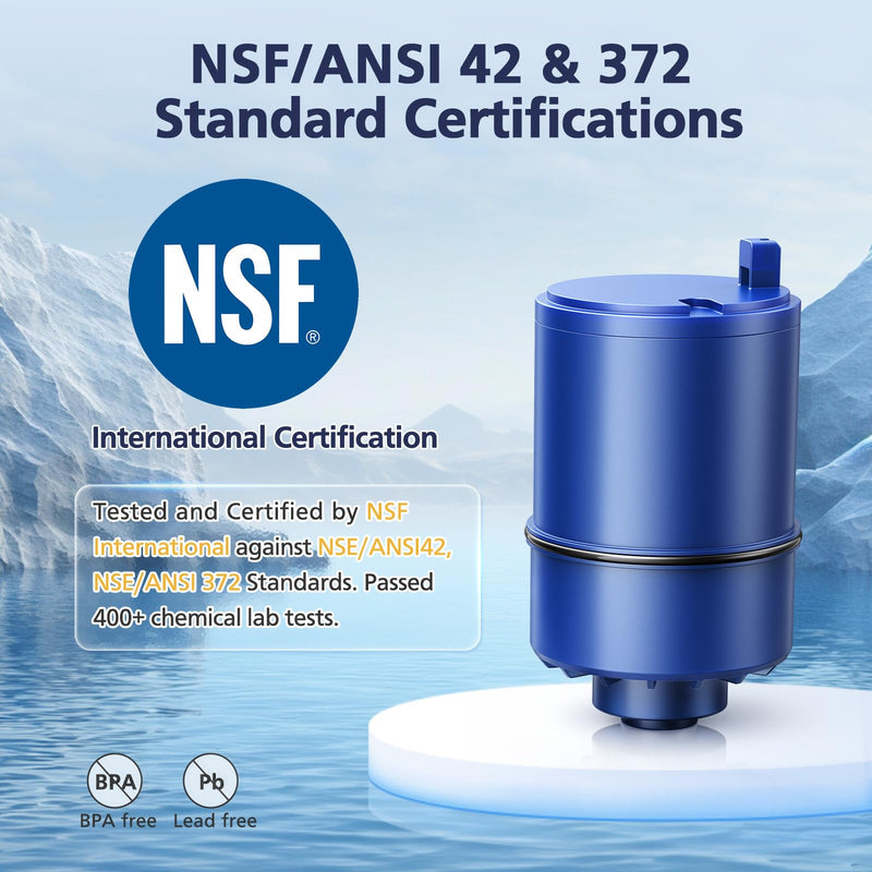 6 Pack Water Filter Replacement Compatible with All PUR®, PUR®PLUS Faucet Filtrat-ion Systems, RF-9999® Faucet Water Filter, High Efficiency Filtration and 18-Month Value, NSF Certified, Blue 6 Pack