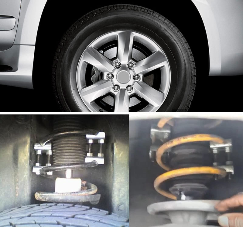 2-Way Adjustable Spring Spacer, Spreads or Compresses Coil Springs, 2 Pack Mini Coil Spring Compressor Strut Shock Absorber for Car Truck 2pcs Adjustable Spring Spacer