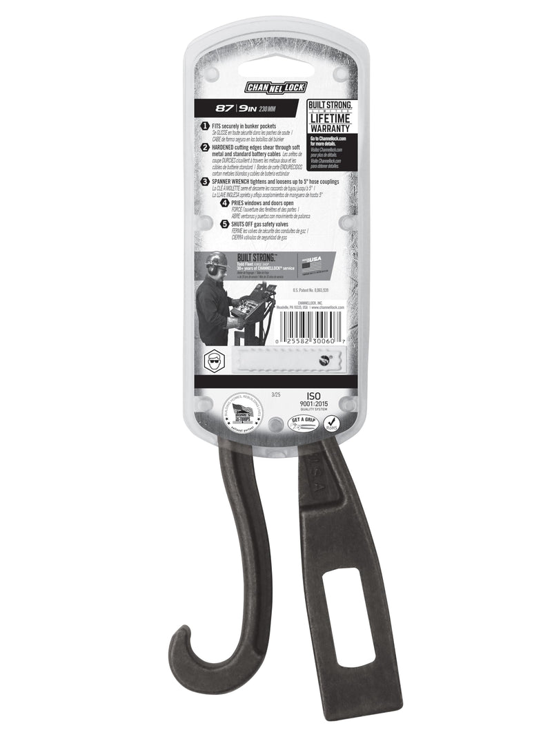 Channellock 87 Rescue Tool, Original Version, 8.88 8.88 inches