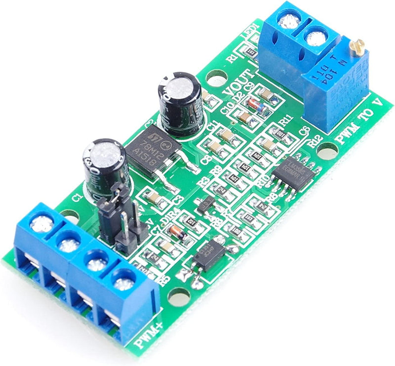 PWM-to-Voltage Module 0% -100% PWM Converted to DC 0-10V Voltage Analog to Digital