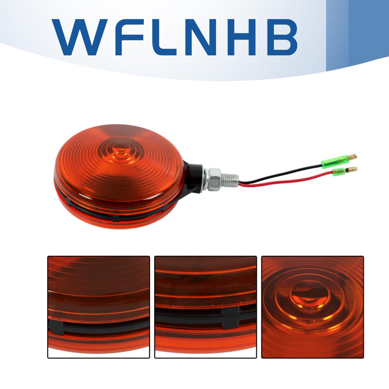 WFLNHB Tractor Amber Warning Light,Replacement for 3C081-75870 W9501-6600 New Hazard Light Replacement For Kubota Tractor B L M Series