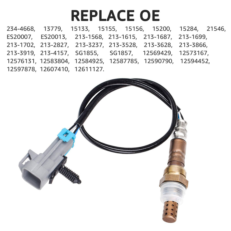 Nifeida 234-4668 Oxygen O2 Sensor Upstream fit for 2003-2014 Silverado Suburban Avalanche Tahoe Cadillac GMC Yukon XL Buick Pontiac Saturn Isuzu Truck 15284