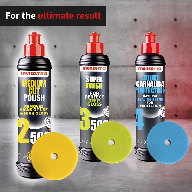 menzerna "Medium Cut Polish 2500" I Abrasive Polishing Compound for Medium Scratches and Signs of Use I Buffing and Polishing Compound for Scratch Repair & a Glossy Finish I Silicone Free I 8 fl oz.