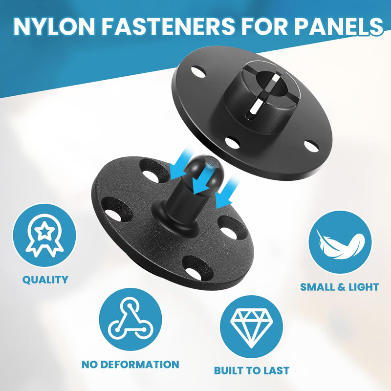 Moxweyeni 100 Pcs Fasteners for Panels Mounting Clips Ship Panel Fasteners on Boats, Rvs, Ship, Wall Panelsand Access Upholstery Clips, Weight Capacity 15lb