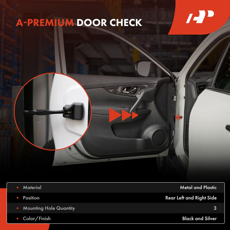 A-Premium Door Check Fit for Chevrolet Trax 2012-2025 Opel Mokka Vauxhall Mokka Buick Encore Assembly, Rear Left & Right, A Set of 2