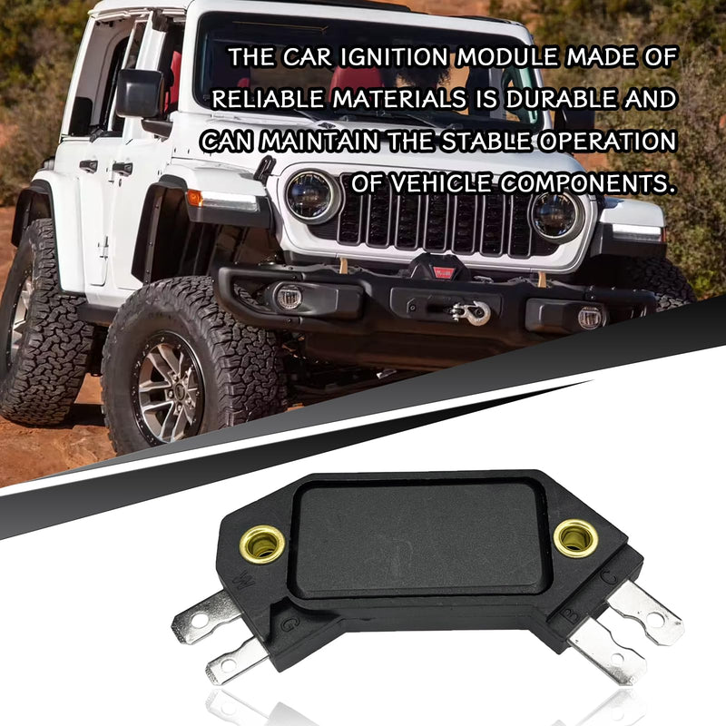 4 Pin GM HEI Ignition Module, Ignition Control Module Replace OE #LX301, DM1906, 1875990,1190357, 4419628 Pcm Engine Control Module Compatible with 1974-1988 for Chevy Pontiac Olds Buick Plastic