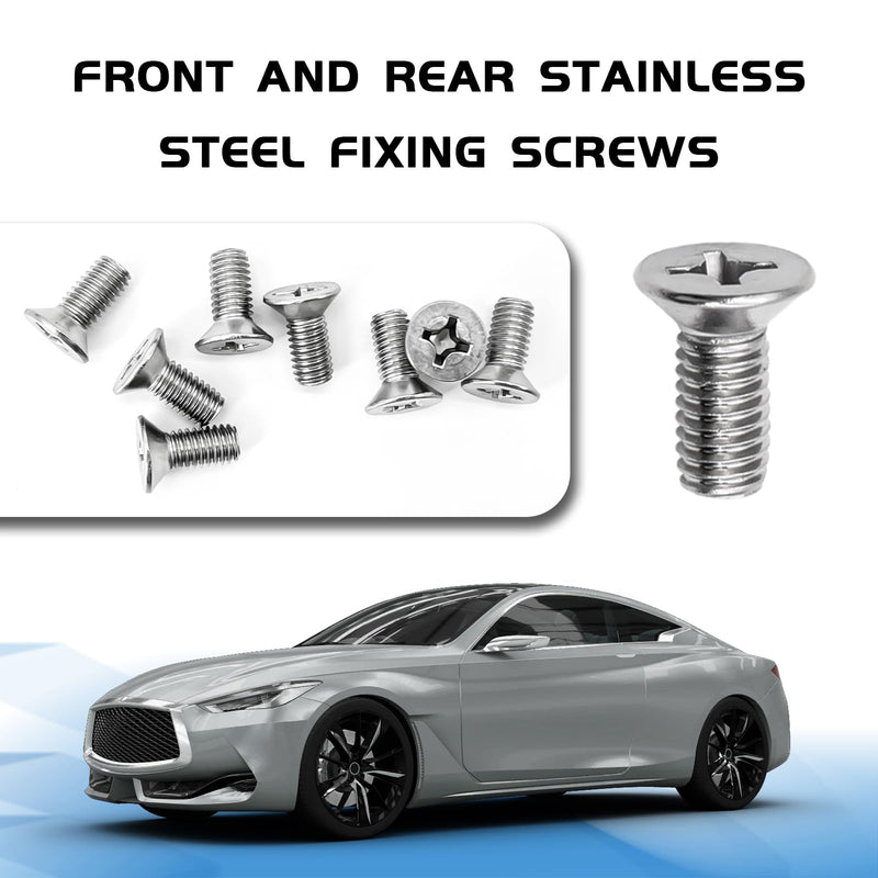 12PCS Rotor Screws Brake Rotor Retaining Screw, Brake Disc Rotor Screws 93600-06014-0H- for Front and Rear for Honda, Acura, Hyundai, Kia Models, Stainless Steel Retaining Hardware Bolts 12PCS