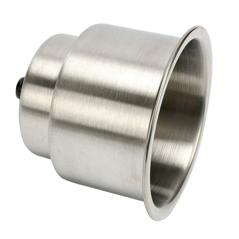 Amarine Made Stainless Steel Cup Drink Holder with Drain Marine Boat Rv Camper (6-Pack)
